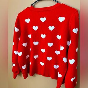 Valentine’s Crop sweater size XL